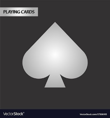 Black and white style game spades vector image