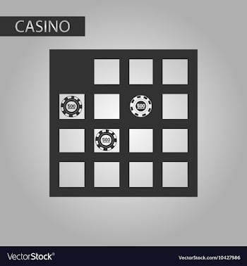 Black and white style game table vector image