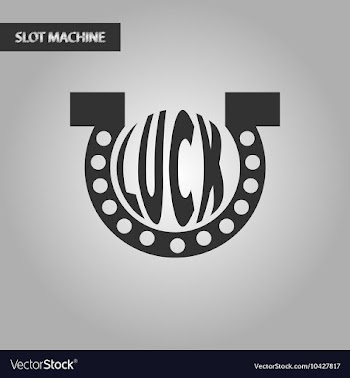 Black and white style good luck logo vector image