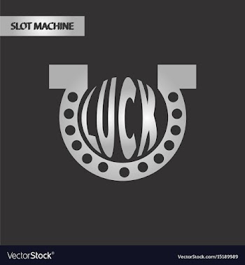 Black and white style good luck logo vector image