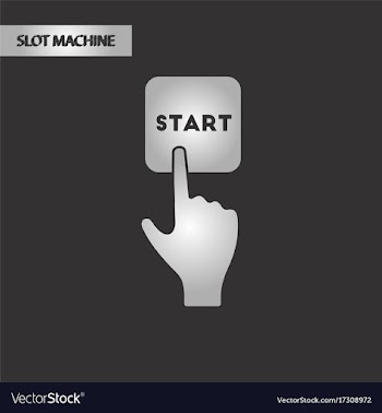 Black and white style hand button start vector image