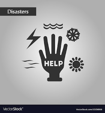 Black and white style hand disasters vector image