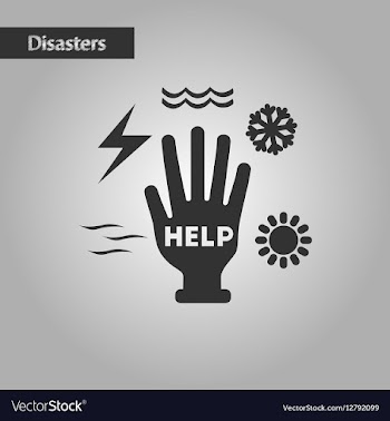Black and white style hand disasters vector image
