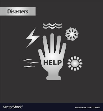 Black and white style hand disasters vector image