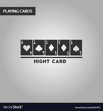 Black and white style high card vector image