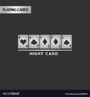 Black and white style high card vector image