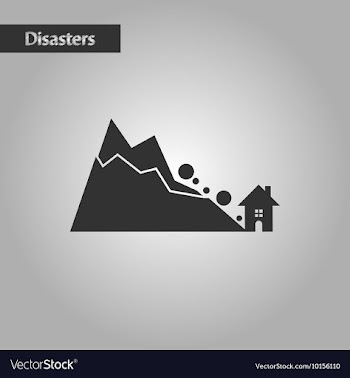 Black and white style House avalanche vector image