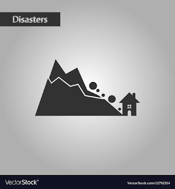 Black and white style House avalanche vector image