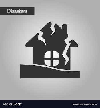 Black and white style house crash vector image