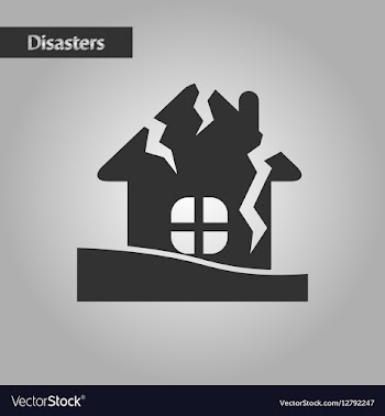 Black and white style house crash vector image