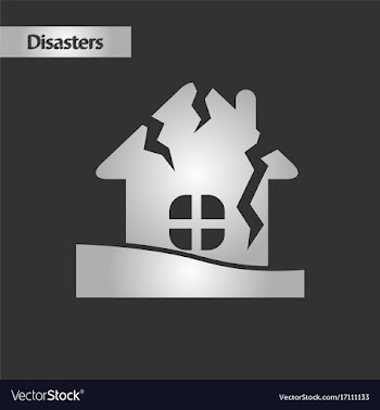Black and white style house crash vector image