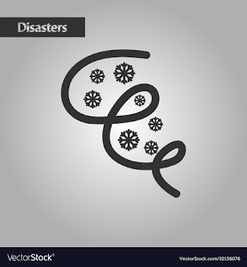 Black and white style ice storm vector image