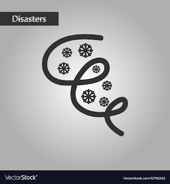 Black and white style ice storm vector image