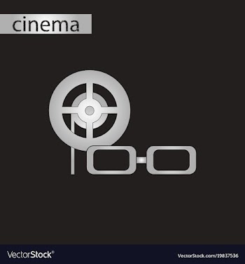 Black and white style icon 3d cinema vector image