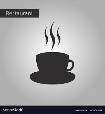 Black and white style icon a cup of coffee vector image