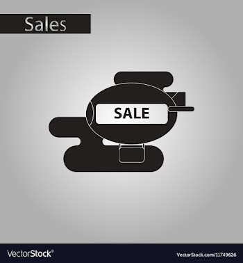 Black and white style icon air balloon sale vector image