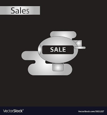 Black and white style icon air balloon sale vector image