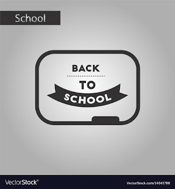 Black and white style icon back to school board vector image