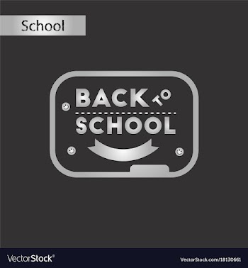 Black and white style icon back to school board vector image