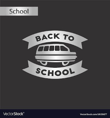 Black and white style icon back to school bus vector image