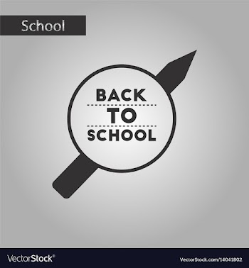 Black and white style icon back to school pencil vector image