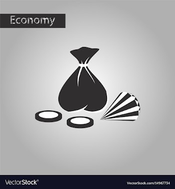 Black and white style icon bag of jewels vector image