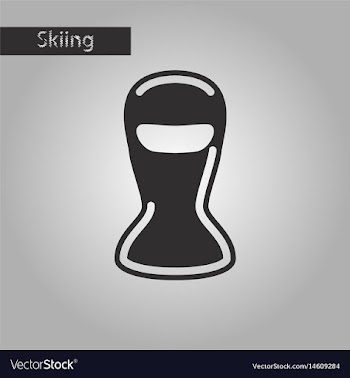 Black and white style icon balaclava vector image