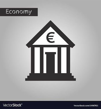 Black and white style icon bank vector image