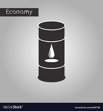 Black and white style icon barrel of oil vector image