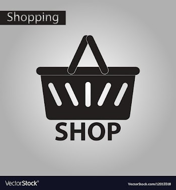 Black and white style icon basket shop vector image