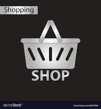 Black and white style icon basket shop vector image