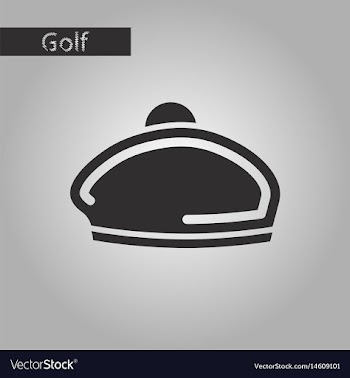 Black and white style icon beret vector image
