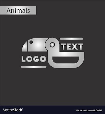 Black and white style icon bird logo vector image