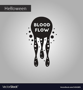 Black and white style icon blood flow vector image