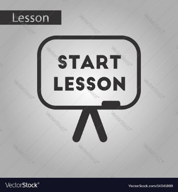 Black and white style icon board start lesson vector image