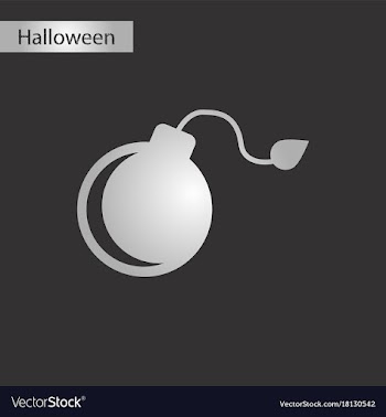 Black and white style icon bomb vector image