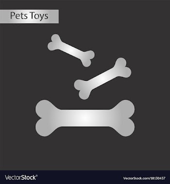 Black and white style icon bones for pets vector image
