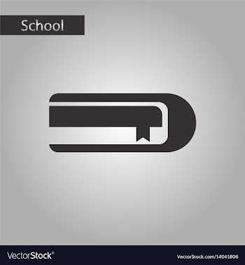 Black and white style icon book vector image
