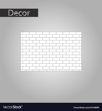 Black and white style icon brick wall vector image