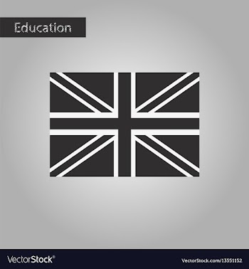 Black and white style icon britain flag vector image