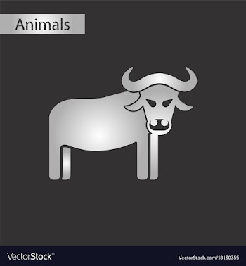 Black and white style icon bull vector image