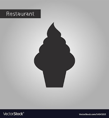 Black and white style icon cake vector image