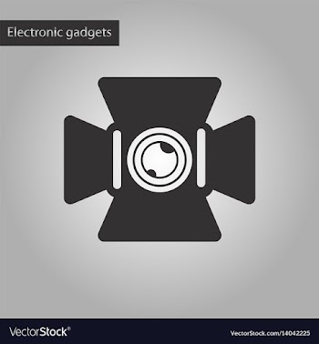 Black and white style icon camcorder vector image