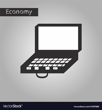 Black and white style icon case of money vector image