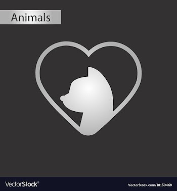 Black and white style icon cat heart vector image