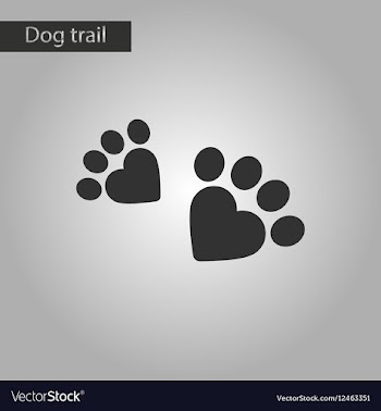 Black and white style icon cat tracks vector image