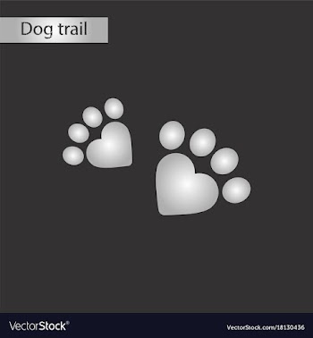 Black and white style icon cat tracks vector image