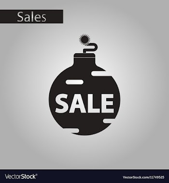 Black and white style icon Christmas Ball sale vector image
