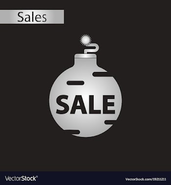 Black and white style icon christmas ball sale vector image