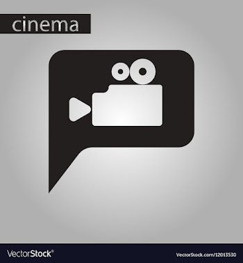 Black and white style icon cinema camera vector image